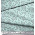 thumbnail image 2 of Soimoi Cotton Duck Fabric Flower Artistic Print Fabric by the Yard 42 Inch Wide, 2 of 3