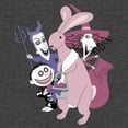 thumbnail image 2 of Men's The Nightmare Before Christmas Easter Bunny Caught  Sweatshirt Charcoal Heather Medium, 2 of 4