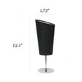 thumbnail image 4 of Simple Designs Mini Chrome Table Lamp with Angled Fabric Shade, 4 of 9