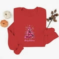 thumbnail image 4 of Women's Merry Christmas Fleece Lined Sweatshirt - Cute Tree Graphic Crewneck Long Sleeve Top, Soft Festive Winter Holiday Outfit, 4 of 6