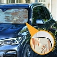 thumbnail image 3 of Cute Squirrel and Leaf Car Windshield Sun Shade Foldable Car Front Window Visor Heat and UV Protection 55x27.6, 3 of 8