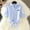 Blue, variant on Blouses & Button-down Shirts,short Sleeve Blouse,gauze Shirts for Women,tops for Women,long Button Down Shirts for Women,turn-down Button Sleeve Shirt Collar Tops Short Blouse Red M