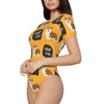 thumbnail image 2 of Balery Women'Scorgi Crew Neck Round Neck Short Sleeves Slim Fit Casual Basic Extender Bodysuit Daily Jumpsuit T Shirts-Medium, 2 of 9