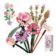 thumbnail image 1 of Bloques De Flores Artificiales Para Armar Compatible 547pcs, 1 of 1