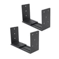 thumbnail image 1 of Soportes de Barricada de Puerta Ajustable, Ajuste Flexible de 3 A 7.5 Pulgadas de Ajuste de Ajuste de Caída de Barra Abierta de Acero de Carbrobono Resistente a la ÓXido, 1 of 7