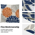 thumbnail image 6 of Navy Blue Burnt Orange Pillow Covers 16x16 Inch Set of 2,Fall Colored Dahlia Flower Throw Pillows Case,Autumn Decorative Linen Square Cushion Covers Farmhouse Outdoor Decor for Home Couch Sofa Bed, 6 of 6
