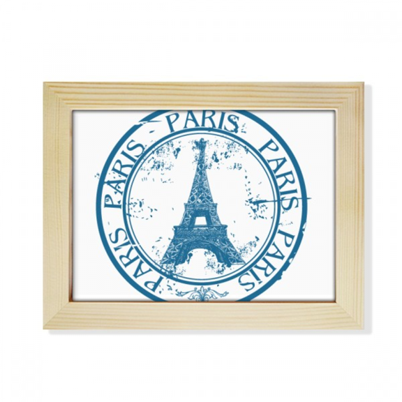 Paris France Eiffel Tower Classic Country City Desktop Photo Frame Picture Art Decoration Painting 6x8 inch
