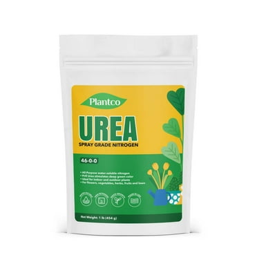 Plantco Urea Fertilizer 46-0-0 - Spray Grade, Water Soluble  Plant Food for Indoor & Outdoor Plants | Makes 36 Gallons of Foliar Spray and Liquid Urea Fertilizer
