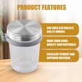 thumbnail image 6 of Jars for Overnight Oats 4 Pack 350ml Overnight Oats Jar with Spoons & Airtight Stainless Steel Lids Breakfast Pots, 6 of 8