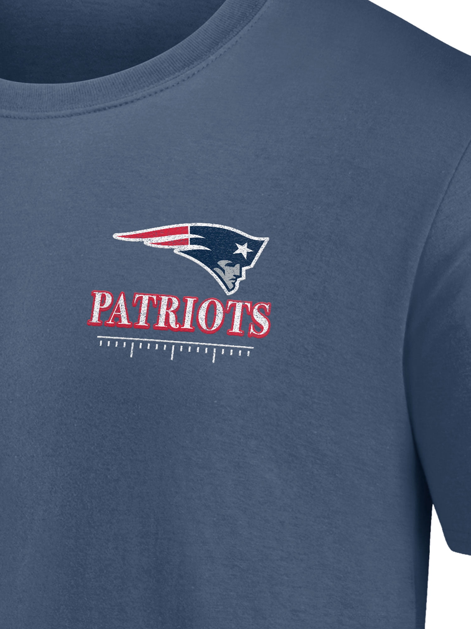 NFL New England Patriots Men's Cotton Faded Navy Short Sleeve T-Shirt