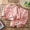 thumbnail image 2 of Pijamas de franela gruesos y cálidos para niños de 1 a 12 años, conjuntos de ropa con bonitos dibujos animados, ropa de dormir para bebés, niños y niñas, pijamas para niños pequeños, 2 of 2