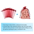 thumbnail image 3 of 100 piezas de bolsas de organza 4x6 pulgadas con cordón, bolsas de favor de malla transparente color rojo oscuro, 3 of 7