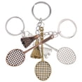 thumbnail image 1 of Phenofice 3Pcs Metal Badminton Key Chains for Teens and Students with Mini Racket Design, 1 of 8