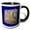 Black/White, variant on 3drose, Major Greek God with Priestess on Oracular Shrine Cut Out, 11oz Magic Transforming Mug