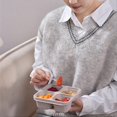 thumbnail image 3 of JMYHOAM Kitchen Gadgets 4 Compartment Bento Lunch Box Set Snack Container Fruit Stick Kids Sauces Divider With Lid Home and Kitchen, 3 of 6