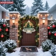 thumbnail image 4 of Metal Hanging Christmas Tree Wind Decorations - Stylish Geometric Design for Yard & Garden - Festive Spinners with Golden Ornaments, 4 of 7