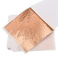 thumbnail image 4 of rose gold leaf sheets, 100 pc rose gold gilding foil for art nail decoration, painting, ceiling, arts crafts, furniture, accessories, 4 of 6