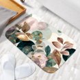 thumbnail image 6 of 1pc Floral Leaves and Circular Absorbent Non-Slip Bathroom Thickened Flannel Rug Decor,Soft,Quick Drying,Suitable For Indoor/outdoor Use,Bathrooms,Bedrooms,Kitchens,Terrace,Laundry Rooms,16"x24", 6 of 9