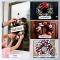 thumbnail image 6 of Wreath Hanger for Front Door, Upgraded Suction Cup Reef Hook for Glass Window/Over Door, Christmas/Thanksgiving/Halloween/July 4th/Easter/Valentine/Spring/Summer/Fall (Black, 4-Pack), 6 of 13