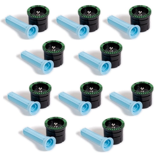 (10) Rain Bird U8H 8' Half-Circle Dual-Orifice Spray Nozzle – High Efficiency 180° Arc