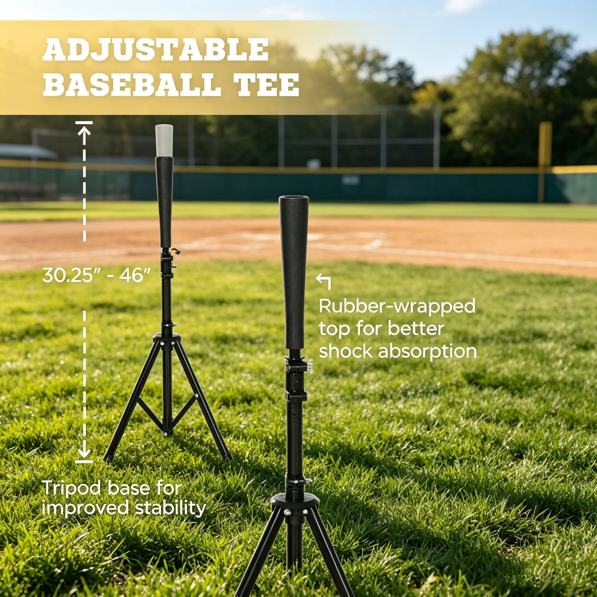Baseball Batting Practice Equipment Set with Strike Zone Net Adjustable Tee 120-Ball Tripod Caddy & Carry Bag for Backyard Training