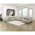 thumbnail image 3 of Lexicon Corydon Microfiber 6-Piece Modular Sectional with Chaise in Brown, 3 of 18