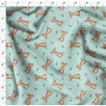 thumbnail image 4 of Soimoi Green Poly Georgette Fabric Tendril & Abstract Decor Fabric Printed Yard 52 Inch Wide, 4 of 5
