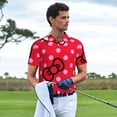 thumbnail image 4 of Lsque Sanrio Pattern Golf Shirts for Men Dry Fit Print Moisture Wicking Performance Short Sleeve Polo Shirt-XX-Large, 4 of 7