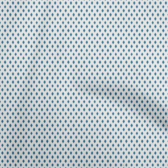 oneOone Cotton Cambric Dark Blue Fabric Asian Block Fabric For Sewing Printed Craft Fabric By The Yard 56 Inch Wide