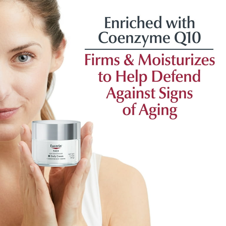 Eucerin Q10 Anti-Wrinkle Moisturizer, Aging Facial Treatment for