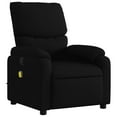 thumbnail image 3 of vidaXL Massage Recliner Chair Black Fabric, 3 of 11