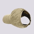thumbnail image 2 of Gyujnb Washed Twill Baseball Cap with Ponytail Opening Adjustable Curved Brim for Outdoor Daily Casual Wear (Unisex Adult),One Size, 2 of 5