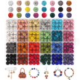 thumbnail image 1 of Juego de diamantes de imitación Craft Beads novani, 240 unidades, 10 mm, 24 colores, 1 of 9