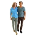 thumbnail image 1 of 1/64 Personajes Pequeña Pareja Figura Personas Mesa de Arena Escenario Diorama Accesorios Azul, 1 of 9
