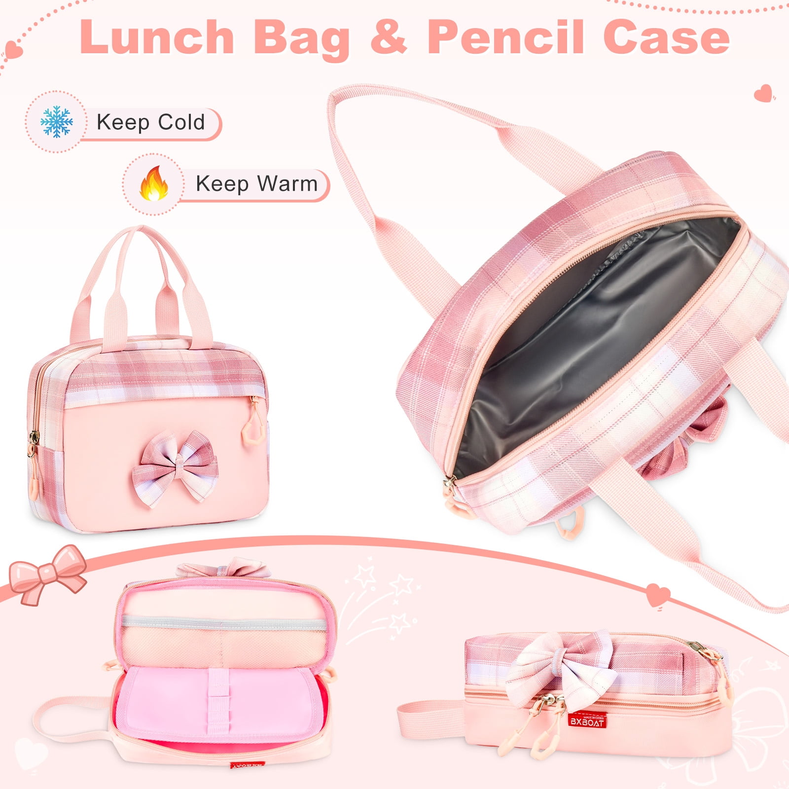 Gynky Backpack for Ages 4-12, Cute School Bag for Elementary & Middle School - Pink, Great as a Back to School Gift