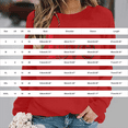 thumbnail image 3 of Tweang Valentines Day Hoodies Women's Tops, Tees & Blouses Valentine's Day Three-quarter Sleeve Top Women Long Sleeve Shirts Wiholl Long Sleeve Shirts for Women Red S, 3 of 5
