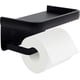 thumbnail image 1 of XL Portarrollos de papel higiénico con estante, Portarrollos de papel higiénico negro, Portarrollos de papel higiénico, Portarrollos de papel higiénico adhesivo para baño Portarro, 1 of 4