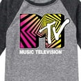 thumbnail image 3 of MTV Logo - Optical 80S - Toddler And Youth Raglan Graphic T-Shirt, 3 of 5