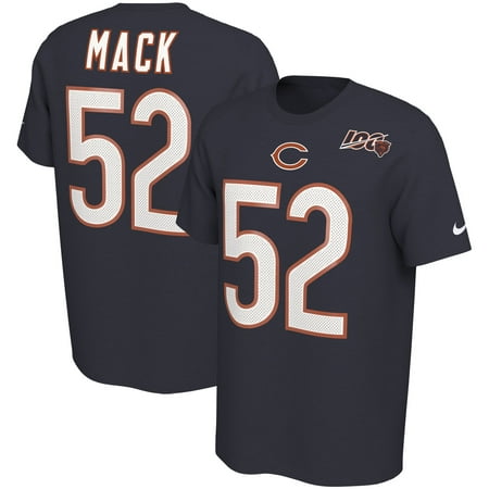 Khalil Mack Chicago Bears Nike 2019 NFL 100th Season Player Pride Name & Number Performance T-Shirt -