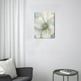 thumbnail image 3 of Vintage Navy Blue Flower Painting - Abstract Canvas Wall Art for Bathroom Décor, Sophisticated Gray Bedroom Accent, Exquisite Print, 12X16 inches, 3 of 7