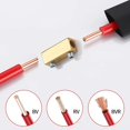 thumbnail image 2 of Conectores de cable BEKMLOD, 10 unidades, 4 AWG, cobre dorado con termorretráctil, 2 of 5