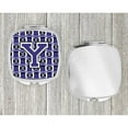 thumbnail image 4 of Letter Y Football Purple and White Compact Mirror CJ1068-YSCM, 4 of 4