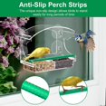 thumbnail image 3 of 2Pack Window Bird Feeder with 4 Extra Strong Suction Cups, Clear Window Bird Feeders for Outside, Removable Tray, Bird Houses for Viewing Wild Birds O, 3 of 5