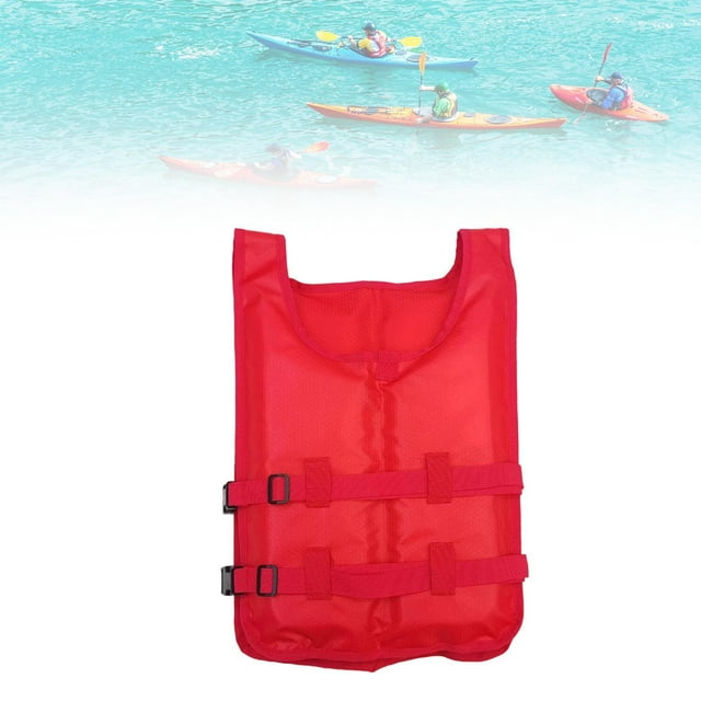 Colaxi Life Jacket Survival Suit Breathable Swim Vest for Surfing Kayaking Canoeing Red