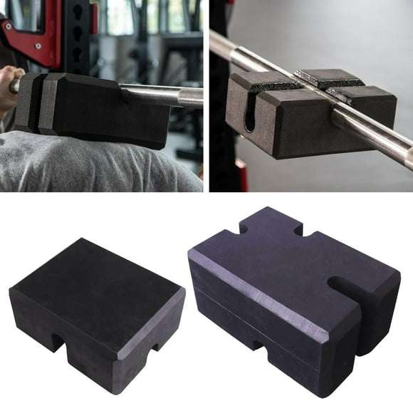 Set of 2 EVA Press Block Gym Bar Foam Pad Triceps 4-Height Accessories Cola Bloque de prensa de banco