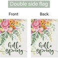 thumbnail image 6 of Hello Spring Garden Flag 28x40 Double Sided, Burlap Large Vertical Happy Spring Floral Flower Garden Yard Flags for Seasonal Outside Outdoor House Decoration (Only Flag), 6 of 6