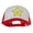 Red White, variant on Happy Star Heat Transfer Summer Foam Mesh Trucker Cap - Black White OSFM