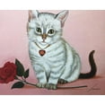 thumbnail image 2 of Lowell Herrero "Be Mine Kitty" New FRAMED Americana Art Generic, 2 of 4