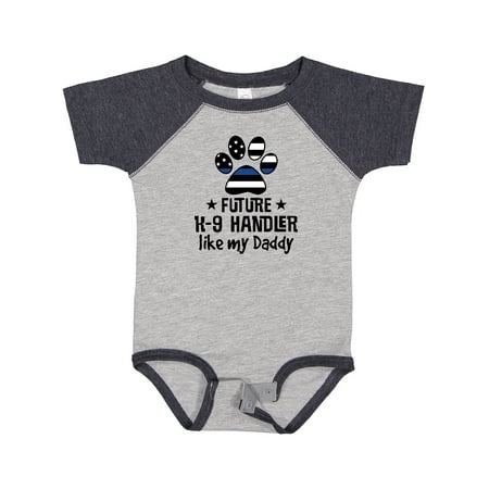 

Inktastic Future K-9 Police Dog Handler Like Daddy Gift Baby Boy or Baby Girl Bodysuit