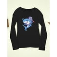 thumbnail image 3 of Cool Cartoon Shark W Jetpack Long Sleeve Toddler -Image by Shutterstock,  3 Toddler, 3 of 4